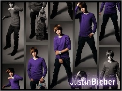 Sweterek, Justin Bieber, Fioletowy
